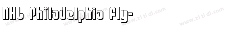 NHL Philadelphia Fly字体转换